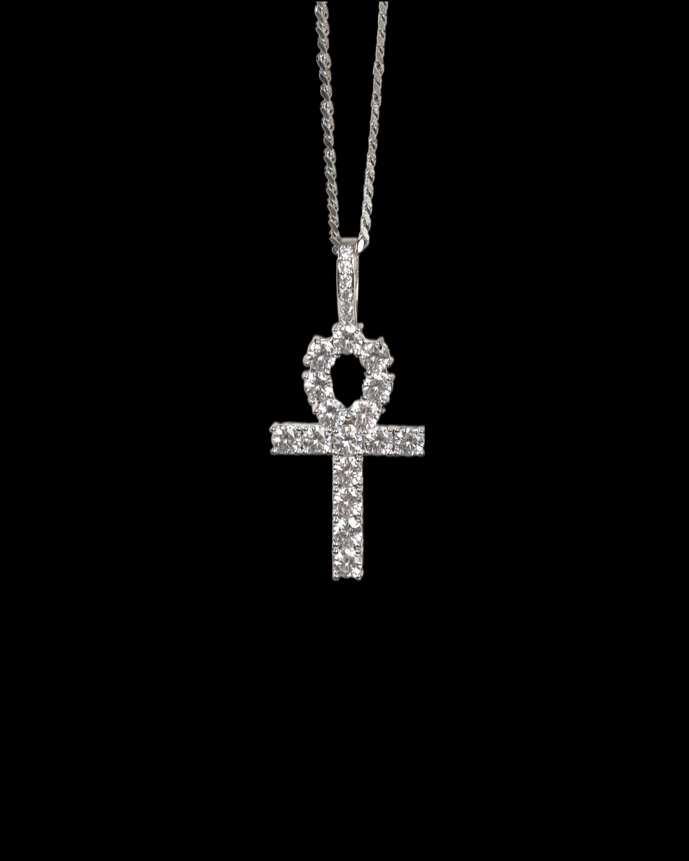 Ankh cross diamond deals necklace