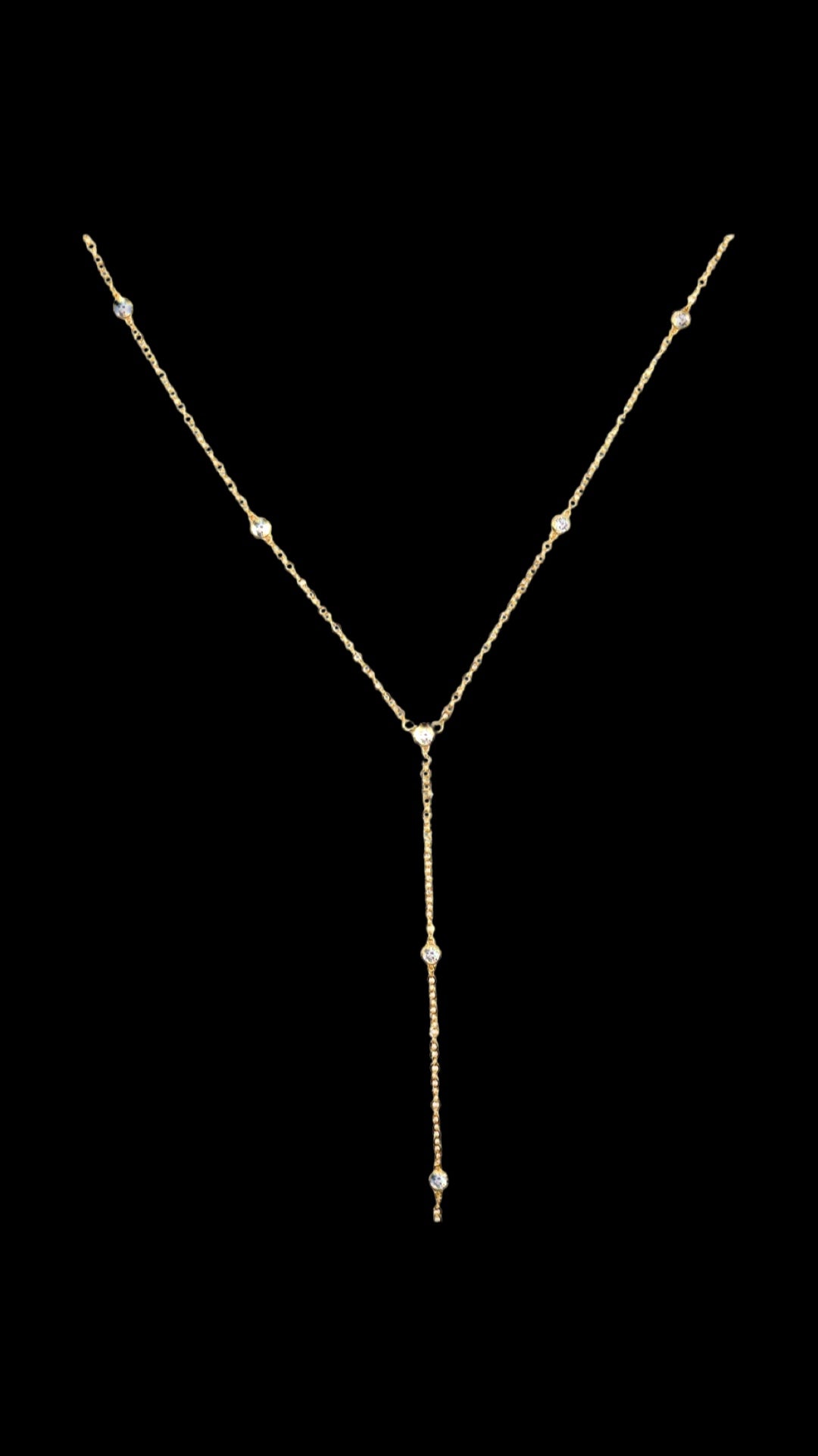 Gold Rosary Necklace