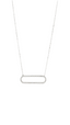 Iced Rectangular Necklace