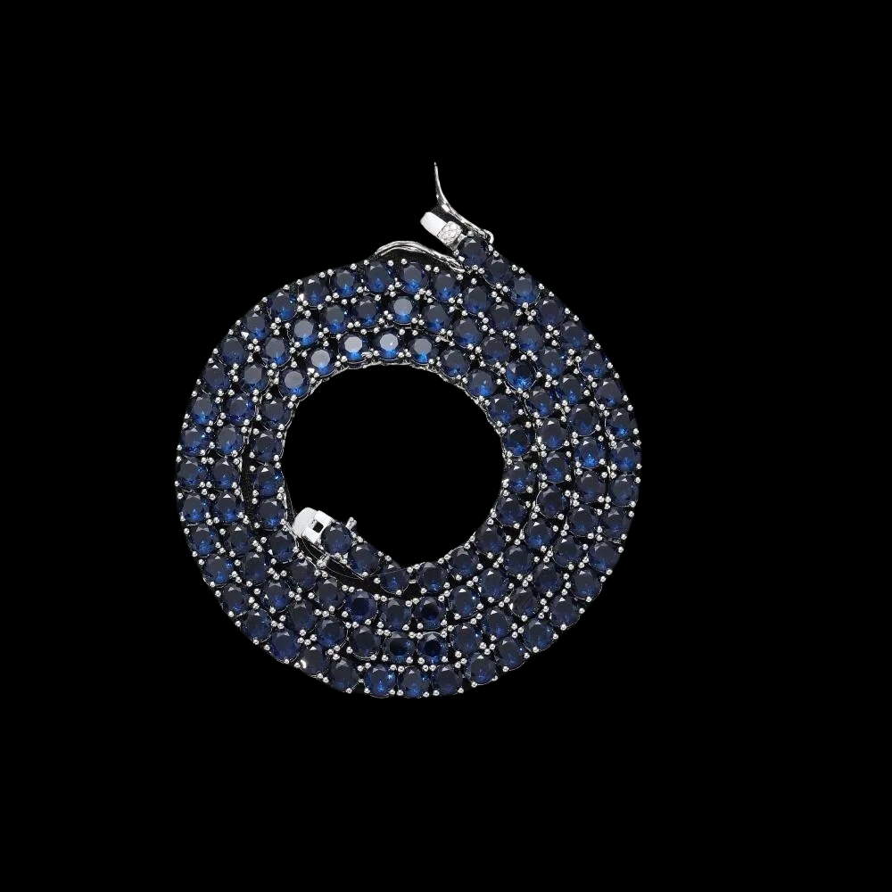5mm Navy Blue Tennis Chain