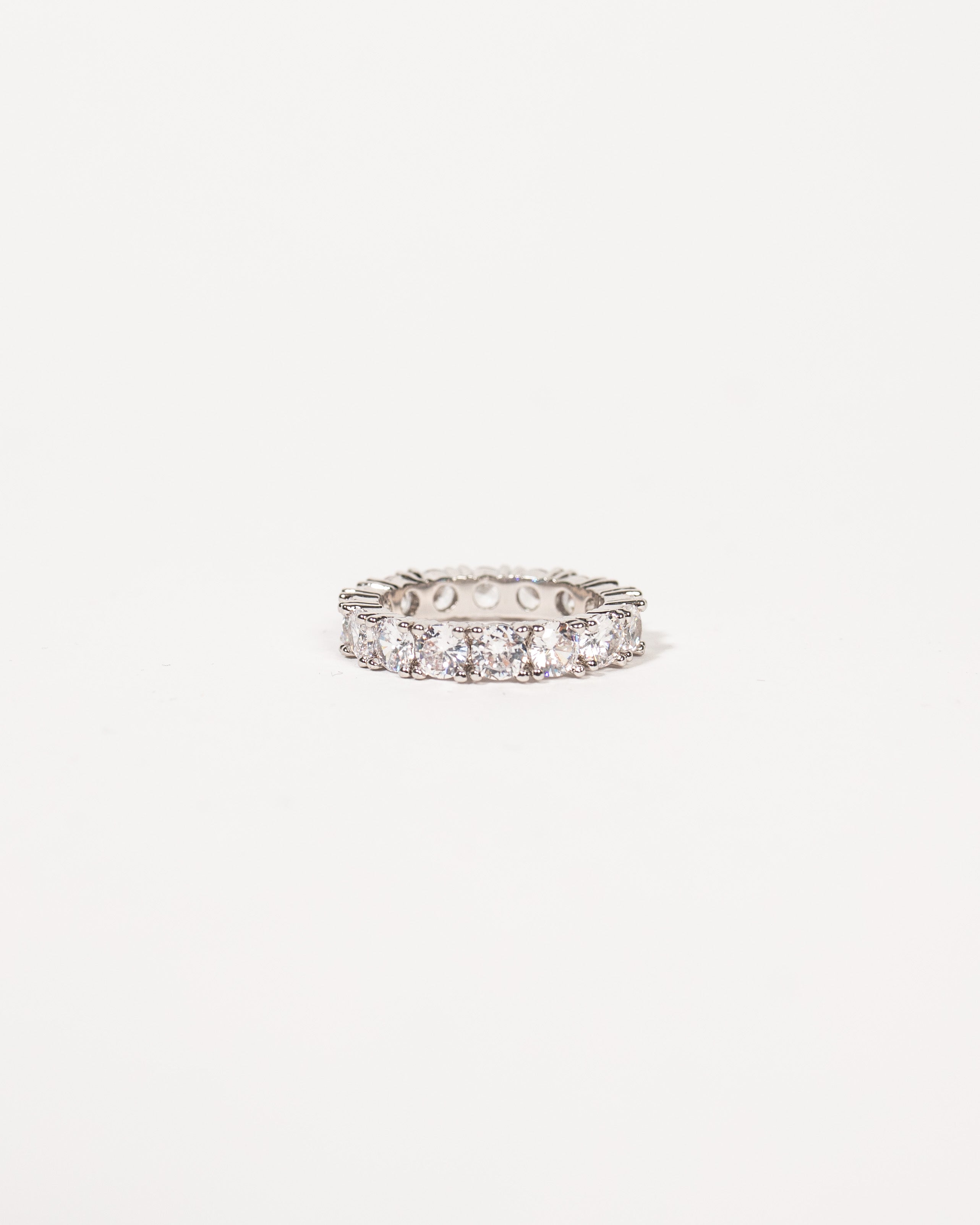 Icy Row Ring