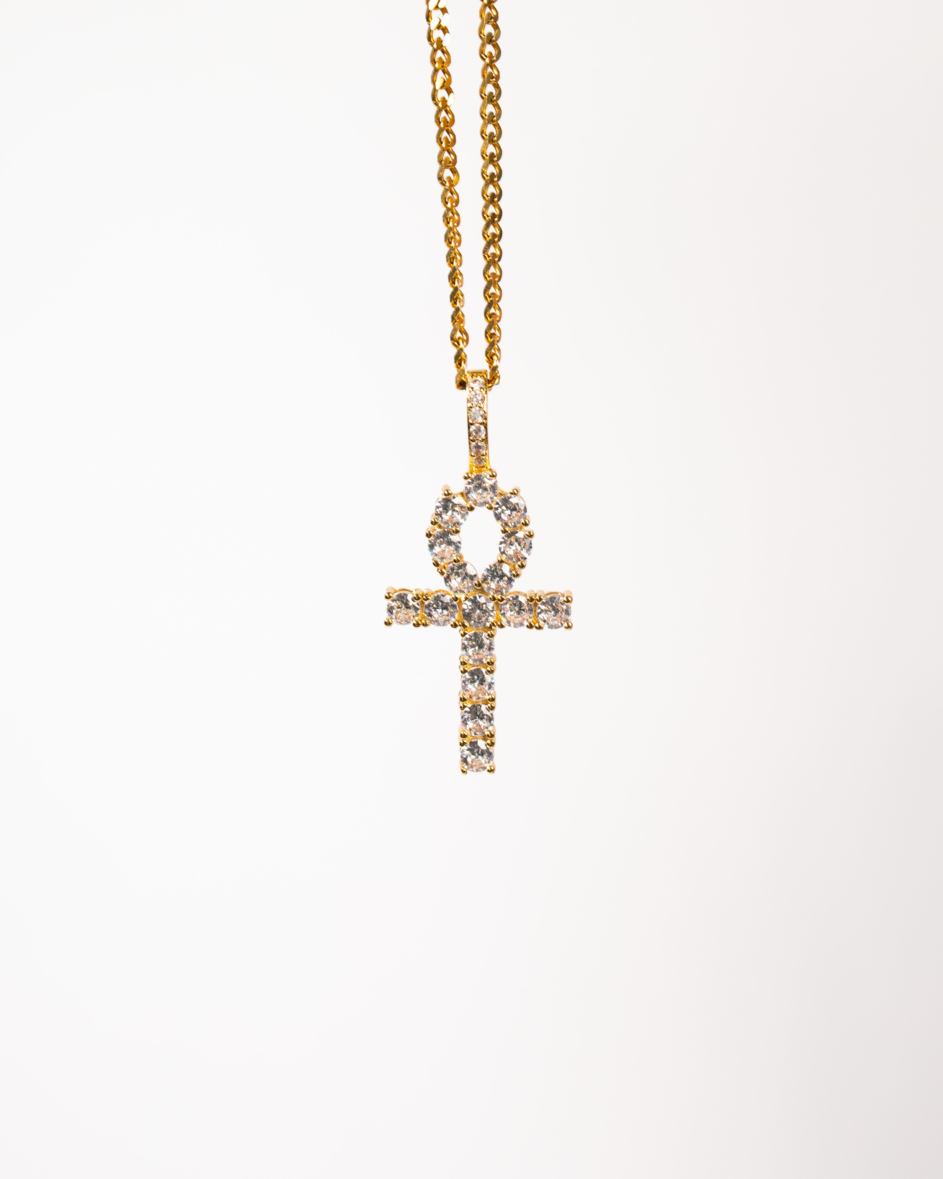 Pandantiv Gold Ankh Cross Pendant Necklace