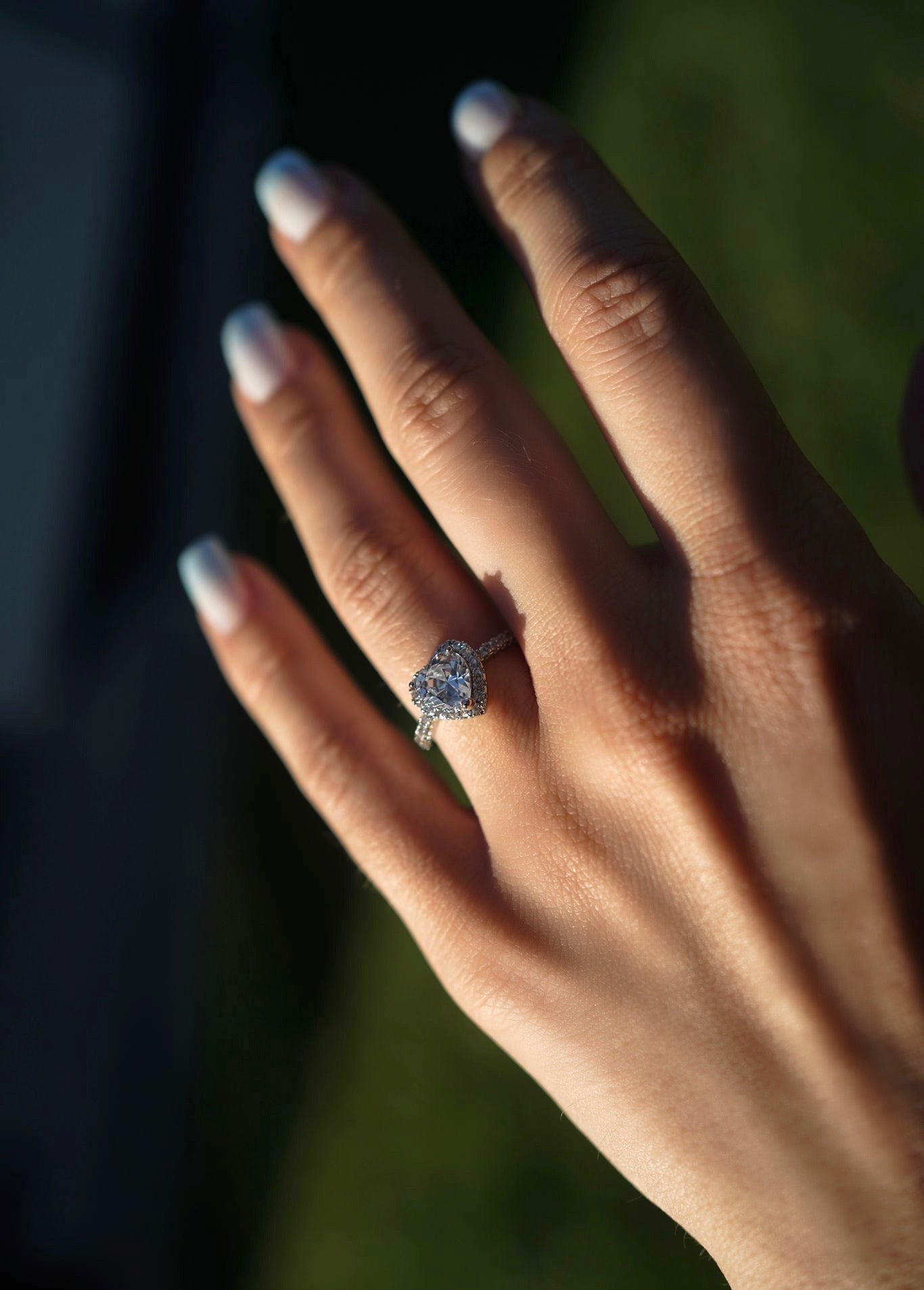 Noemi&#39;s Iced Out Heart Ring