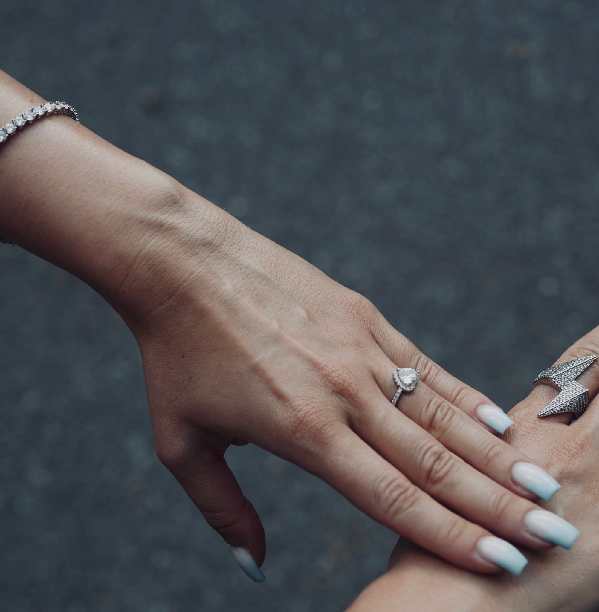 Noemi&#39;s Iced Out Heart Ring