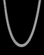 White Gold Miami Cuban Chain Lant